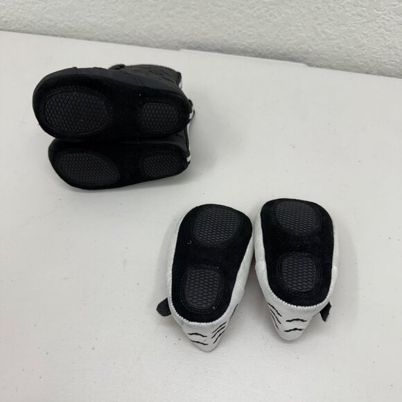 Spellbound Soles Bat Spiderweb Mary Jane Boot Crib Shoe Bundle Baby Girl size 4 - Picture 7 of 7